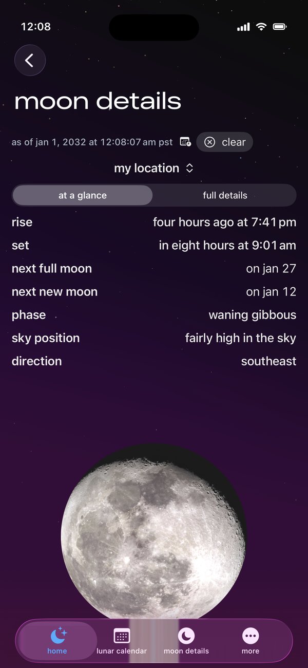 Never miss a moonrise.