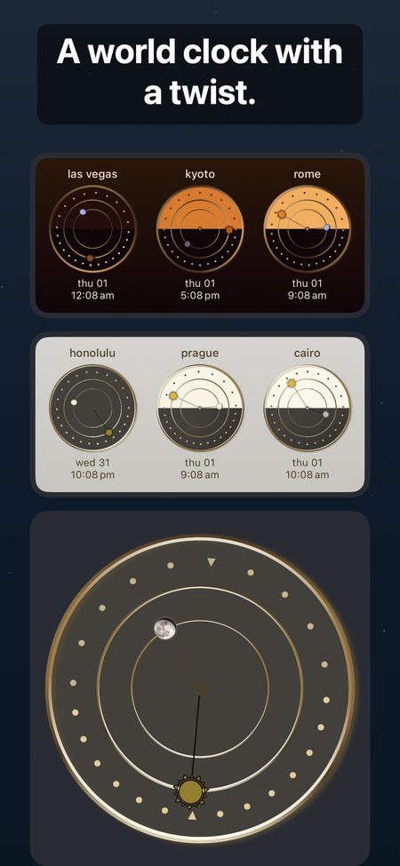 A world clock with a twist.