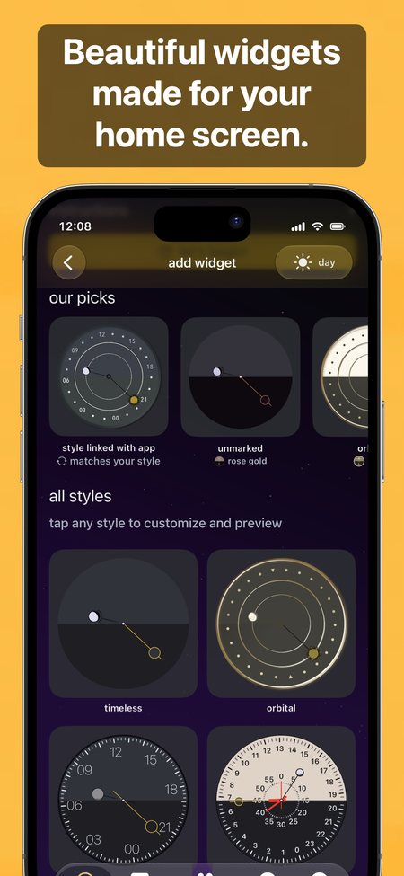 Beautiful widgets made for your home screen.