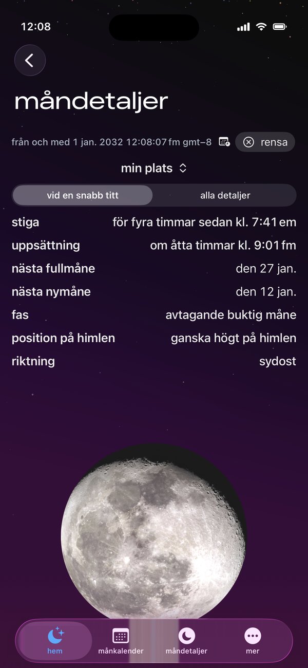 Missa aldrig en månuppgång.